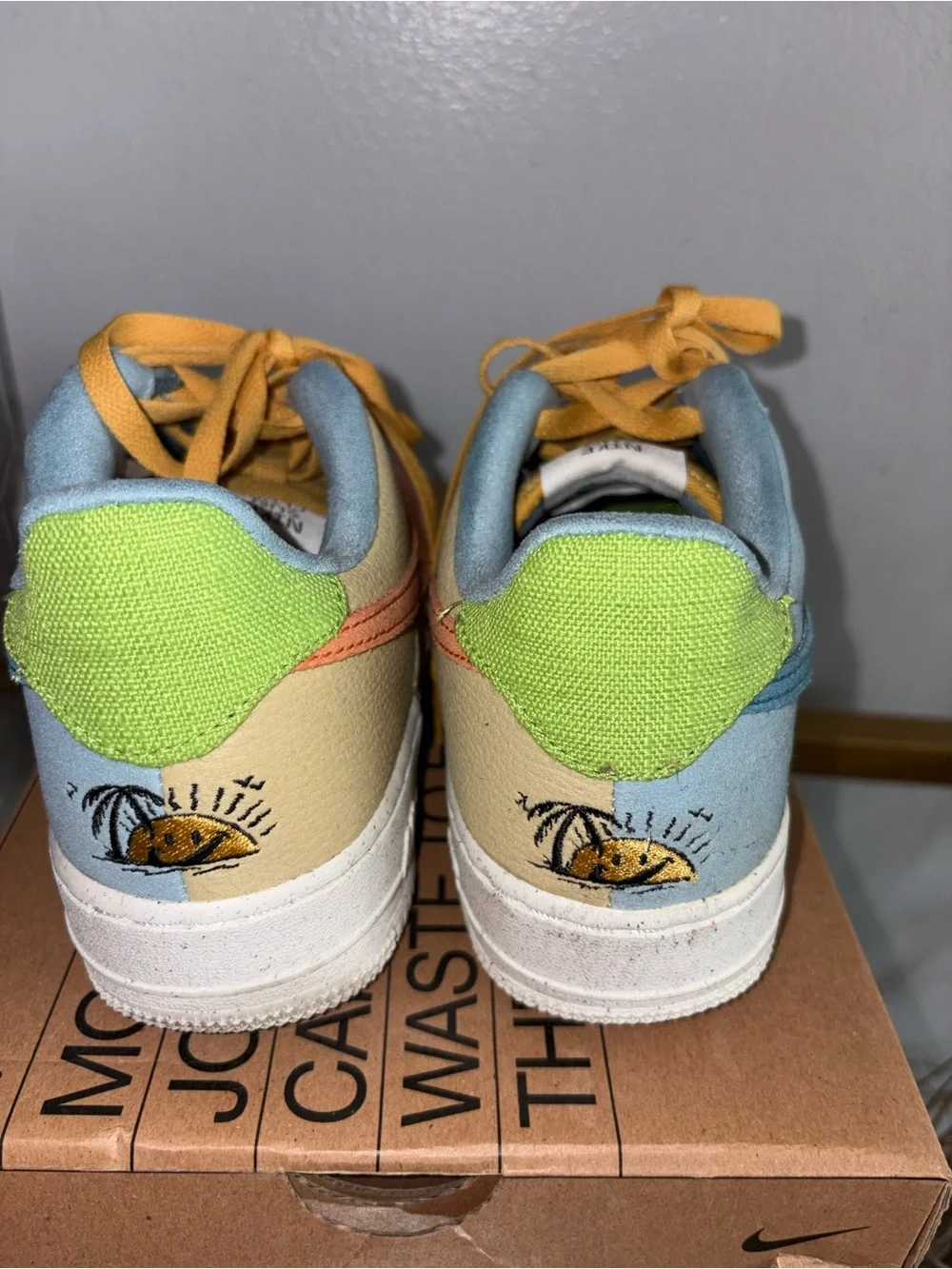 Pastel Multi-Color Low-Top Women’s Sneakers